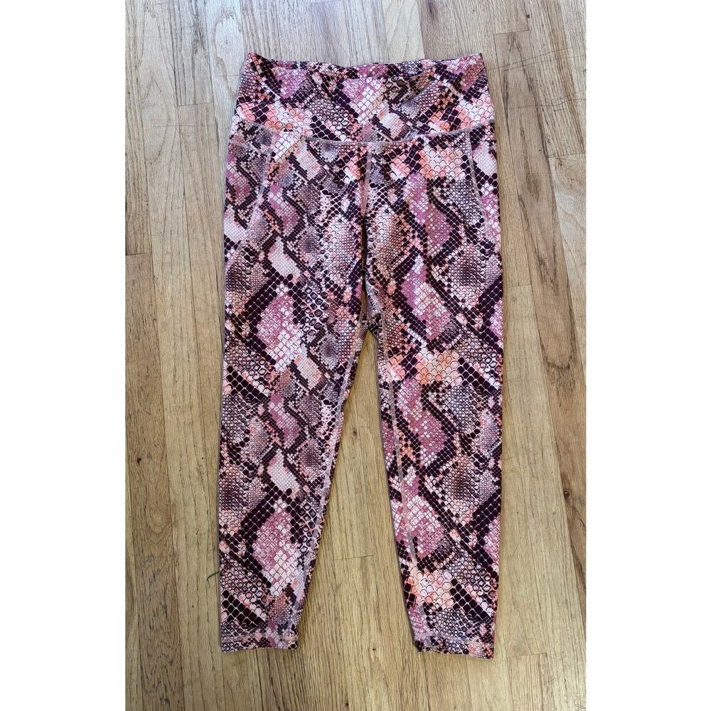 Women’s Old Navy Active Elevate Go-Dry Leggings Tights Pants size XL Snake Print